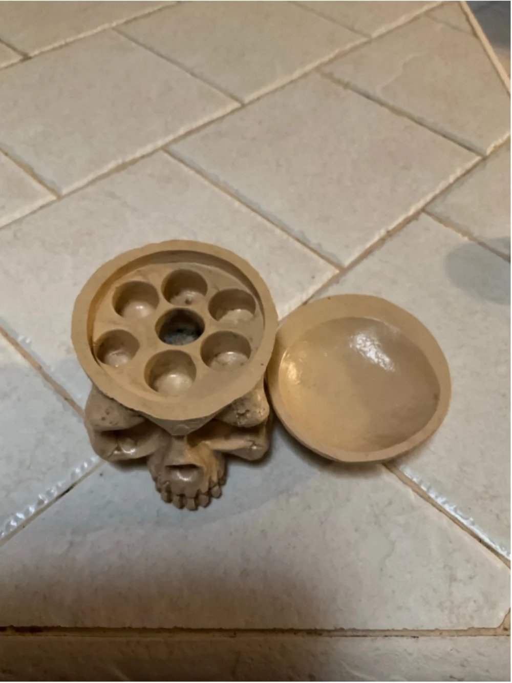 Skull Tattoo Ink Cup Holder Hard Skull Resin Tattoo Ink Caps Holder